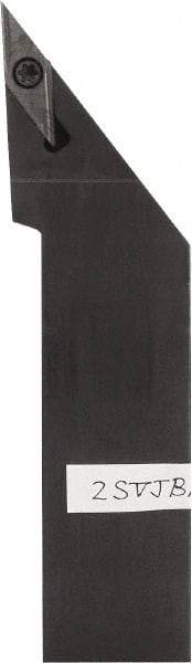 Kyocera - SVJB, Left Hand Cut, 93° Lead Angle, 25mm Shank Height x 25mm Shank Width, Neutral Rake Indexable Turning Toolholder - 150mm OAL, VB.. 22.., VC.. 22.. Insert Compatibility, Series SVJB - Apex Tool & Supply