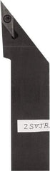 Kyocera - SVJB, Right Hand Cut, 93° Lead Angle, 3/4" Shank Height x 3/4" Shank Width, Neutral Rake Indexable Turning Toolholder - 5" OAL, VB.., VC.. Insert Compatibility, Series SVJB - Apex Tool & Supply