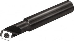 Kyocera - 45° Lead Angle, 42mm Max Cut Diam, 27mm Min Cut Diam, 8.6mm Max Depth of Cut, Indexable Chamfer and Angle End Mill - 2 Inserts, SEKW 421, SEKW 422, SEMT 421 Insert Style, 120mm Overall Length, Straight Shank - Apex Tool & Supply