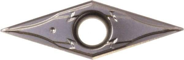 Kyocera - VPGT220.2 GF Grade PR1225 Carbide Turning Insert - Megacoat Finish, 35° Diamond, 1/4" Inscr Circle, 1/8" Thick, 0.004" Corner Radius - Apex Tool & Supply