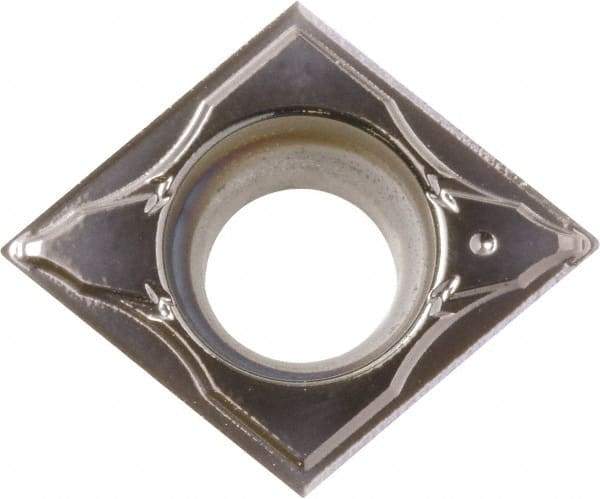 Kyocera - CCGT32.50.5 GF Grade PR1225 Carbide Turning Insert - Megacoat Finish, 80° Diamond, 3/8" Inscr Circle, 5/32" Thick, 0.008" Corner Radius - Apex Tool & Supply