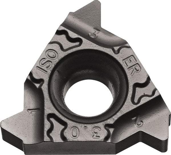 Kyocera - 16ER External Right Hand ISO Laydown Threading Insert - Grade PR1115, TiAlN Coated Carbide, 9.53mm Inscribed Circle - Apex Tool & Supply