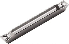Kyocera - 2520GDM PF Grade PR1535, 2.5mm Cutting Width Carbide Grooving Insert - Right Hand, 0.03mm Corner Radius, Megacoat Nano Finish - Apex Tool & Supply
