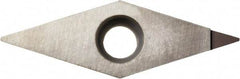 Kyocera - VCMT1.51.52 Grade KPD010 Polycrystalline Diamond (PCD) Turning Insert - Uncoated, 35° Diamond, 3/16" Inscr Circle, 3/32" Thick, 1/32" Corner Radius - Apex Tool & Supply