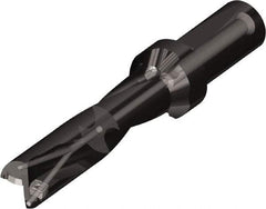 Kyocera - 2.66" Max Drill Depth, 3xD, 22mm Diam, Indexable Insert Drill - 2 Inserts, 1" Shank Diam, Whistle Notch Shank - Apex Tool & Supply