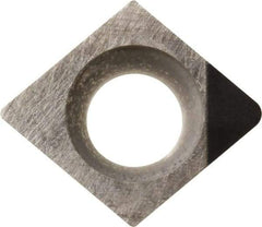 Kyocera - CCGW21.51 Grade KPD001 Polycrystalline Diamond (PCD) Turning Insert - Uncoated, 80° Diamond, 1/4" Inscr Circle, 3/32" Thick, 1/64" Corner Radius - Apex Tool & Supply