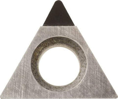 Kyocera - TPMH321 Grade KPD001 Polycrystalline Diamond (PCD) Turning Insert - Uncoated, 60° Triangle, 3/8" Inscr Circle, 1/8" Thick, 1/64" Corner Radius - Apex Tool & Supply