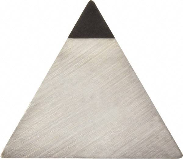Kyocera - TPG322 Grade KPD010 Polycrystalline Diamond (PCD) Turning Insert - Uncoated, 60° Triangle, 3/8" Inscr Circle, 1/8" Thick, 1/32" Corner Radius - Apex Tool & Supply