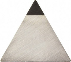 Kyocera - TPG322 Grade KPD010 Polycrystalline Diamond (PCD) Turning Insert - Uncoated, 60° Triangle, 3/8" Inscr Circle, 1/8" Thick, 1/32" Corner Radius - Apex Tool & Supply