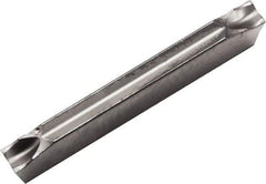 Kyocera - 1516GDM PF Grade PR1535, 1.5mm Cutting Width Carbide Grooving Insert - Neutral, 0.03mm Corner Radius, Megacoat Nano Finish - Apex Tool & Supply