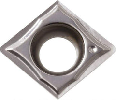 Kyocera - CCGT32.50.2 GQ Grade PR1225 Carbide Turning Insert - Megacoat Finish, 80° Diamond, 3/8" Inscr Circle, 5/32" Thick, 0.004" Corner Radius - Apex Tool & Supply