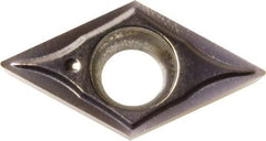 Kyocera - DCGT21.50.5 GQ Grade PR1225 Carbide Turning Insert - Megacoat Finish, 55° Diamond, 1/4" Inscr Circle, 3/32" Thick, 0.008" Corner Radius - Apex Tool & Supply