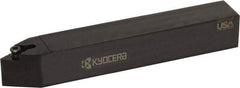 Kyocera - SDNC, Neutral Cut, 63° Lead Angle, 3/4" Shank Height x 3/4" Shank Width, Neutral Rake Indexable Turning Toolholder - 5" OAL, DC.. Insert Compatibility, Series SDNC - Apex Tool & Supply