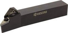Kyocera - MVLN, Right Hand Cut, 95° Lead Angle, 20mm Shank Height x 20mm Shank Width, Negative Rake Indexable Turning Toolholder - 125mm OAL, VN.. 33 Insert Compatibility, Series MVLN - Apex Tool & Supply