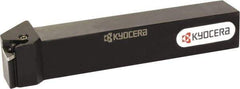 Kyocera - PTFN, Right Hand Cut, 90° Lead Angle, 20mm Shank Height x 20mm Shank Width, Negative Rake Indexable Turning Toolholder - 125mm OAL, TN.. Insert Compatibility, Series PTFN - Apex Tool & Supply