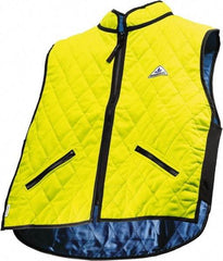 Techniche - Size XS, High Visibility Lime Cooling Vest - Zipper Front, Nylon, HyperKewl - Apex Tool & Supply