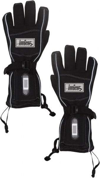 Techniche - Size S/M Work Gloves - For General Purpose, Palm & Fingers Coated, Gauntlet Cuff, Full Fingered, Black, Paired - Apex Tool & Supply