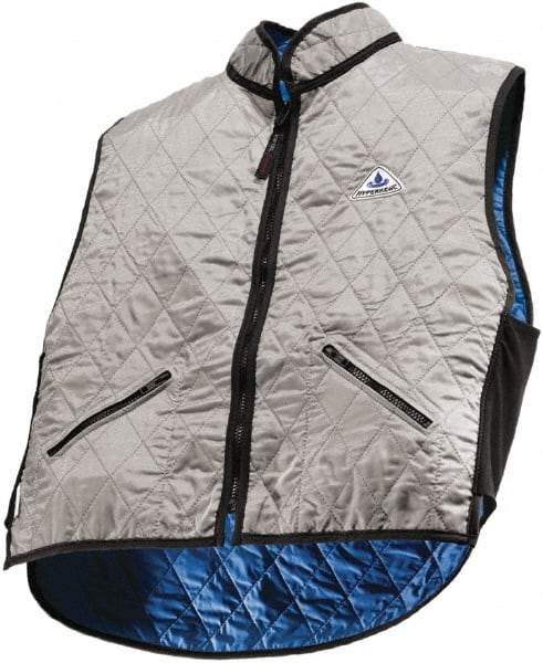 Techniche - Size 2XL, Silver Cooling Vest - Zipper Front, Nylon, HyperKewl - Apex Tool & Supply