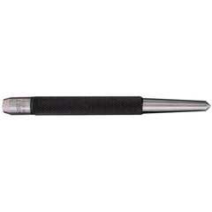 Starrett Center Punch - Model No 117E; 1/4″ Tip Diameter; 1/2″ Body Diameter - Apex Tool & Supply