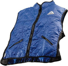 Techniche - Size S, Blue Cooling Vest - Zipper Front, Nylon, HyperKewl - Apex Tool & Supply
