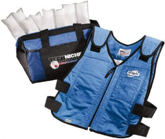 Techniche - Size M/L, Royal Blue Cooling Vest - Zipper Front, Cotton - Apex Tool & Supply