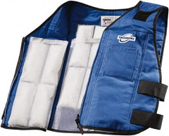 Techniche - Size M/L, Navy Blue Cooling Vest - Zipper Front, Cotton - Apex Tool & Supply