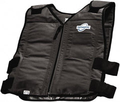 Techniche - Size 2XL, Black Cooling Vest - Zipper Front, Cotton - Apex Tool & Supply