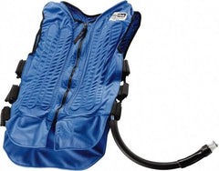 Techniche - Size L, Blue Cooling Vest - Zipper Front, Nylon, Mesh, Polyurethane - Apex Tool & Supply