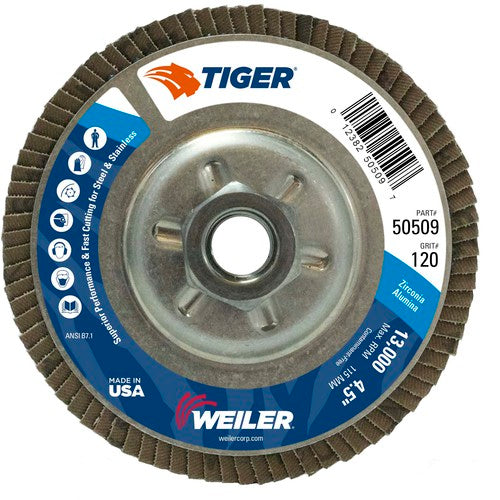 4-1/2X5/8-11 12OZ TIGER DISC - Apex Tool & Supply