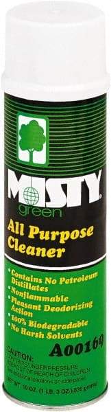 Misty - 19 oz Aerosol All-Purpose Cleaner - Foam, Disinfectant, Citrus - Apex Tool & Supply