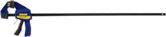 Irwin - 36" Capacity, 3-3/16" Throat Depth Carbon Steel Bar Clamp - 300 Lb Clamping Pressure, 1101.72mm Max Spread - Apex Tool & Supply