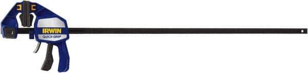Irwin - 36" Capacity, 3-5/8" Throat Depth Carbon Steel Bar Clamp - 600 Lb Clamping Pressure, 1139.83mm Max Spread - Apex Tool & Supply