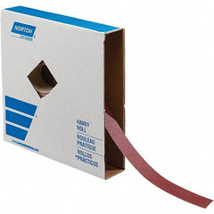 Norton - 1-1/2" x 50 Yd 100 Grit Aluminum Oxide Shop Roll - J Weighted Backing - Apex Tool & Supply