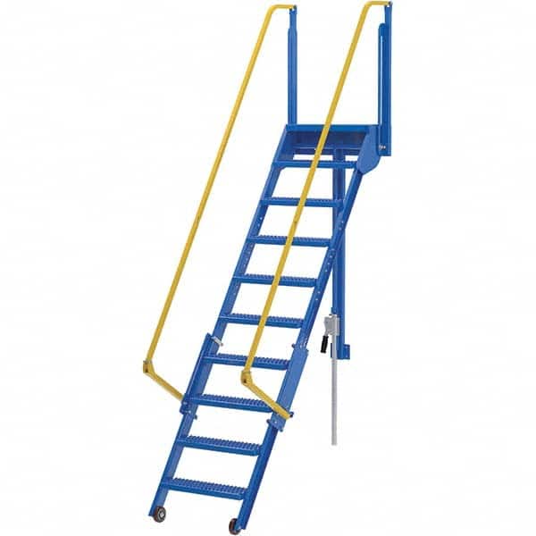 Vestil - 127-5/8" High 350 Lb Capacity 10 Step Ladder - Apex Tool & Supply
