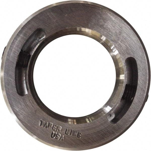 Taper Line - 1-1/2-12 Thread, Steel, One Piece Threaded Shaft Collar - 2-3/8" Outside Diam, 3/4" Wide - Apex Tool & Supply