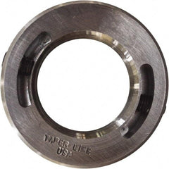 Taper Line - 2-12 Thread, Steel, One Piece Threaded Shaft Collar - 3-1/4" Outside Diam, 1" Wide - Apex Tool & Supply