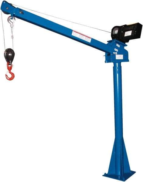 Vestil - 2,000 Lb Load Capacity, Steel Winch Operated Crane - 5' 17/64" Span - Apex Tool & Supply