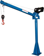 Vestil - 2,000 Lb Load Capacity, Steel Winch Operated Crane - 5' 17/64" Span - Apex Tool & Supply