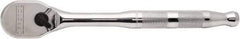 Proto - 1/2" Drive Pear Head Ratchet - Full Polish Chrome Finish, 10" OAL, 90 Gear Teeth, Standard Handle, Reversible Head - Apex Tool & Supply