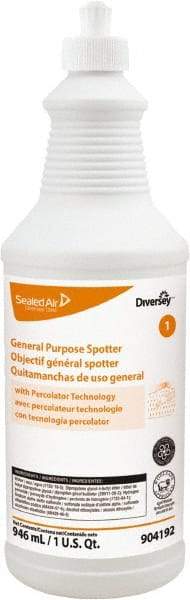 Diversey - 1 Qt Squeeze Bottle Carpet/Fabric Stain & Spot Remover - Floral Scent, Use on Carpet & Upholstery - Apex Tool & Supply