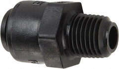 Parker - 1/4" Kynar Check Valve - Inline, Push-to-Connect x MNPT, 300 WOG - Apex Tool & Supply