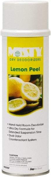 Misty - 10 oz Aerosol Can Air Freshener - Liquid, Lemon Peel Scent - Apex Tool & Supply
