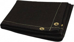Steiner - 10' High x 10' Wide x 0.05" Thick Acrylic Coated Fiberglass Welding Blanket - Black, Grommet - Apex Tool & Supply