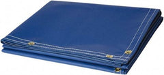 Steiner - 6' High x 6' Wide Vinyl Laminated Polyester Welding Curtain - Blue, Grommet - Apex Tool & Supply