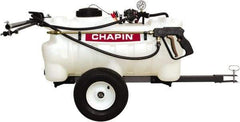 Chapin - 25 Gal Tow Behind Sprayer - Polyethylene Tank, 15' Reinforced Hose with Brass Wand - Apex Tool & Supply