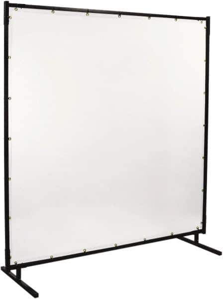 Steiner - 6' Wide x 6' High, 16mm Thickness, Vinyl Portable Welding Screen - Clear - Apex Tool & Supply