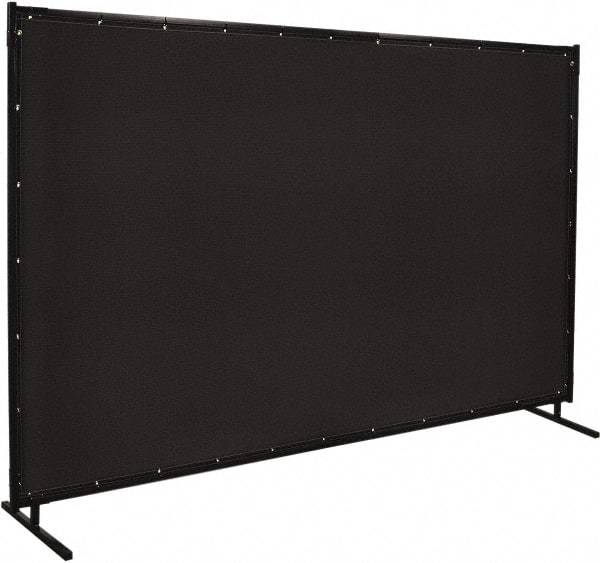 Steiner - 6' Wide x 10' High, Vinyl Laminated Polyester Portable Welding Screen - Black - Apex Tool & Supply