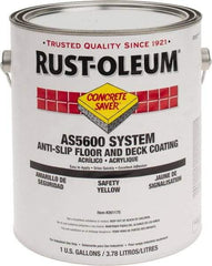 Rust-Oleum - 1 Gal Safety Yellow Gloss Finish Antislip Coating - 60 to 70 Sq Ft per Gal, Interior/Exterior - Apex Tool & Supply