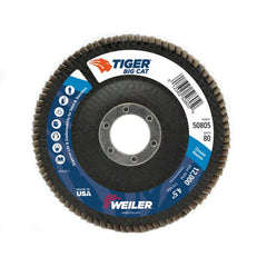 4-1/2″ Big Cat Abrasive Flap Disc, Flat, Phenolic Backing, 80Z, 7/8″ Arbor Hole - Apex Tool & Supply