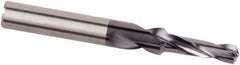 Kennametal - 10mm Body, 6.53mm Step Diam, 0.3937" Diam Straight Shank, Solid Carbide Subland Step Drill Bit - Apex Tool & Supply
